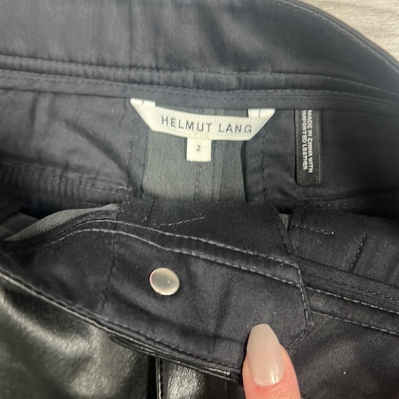 Helmut Lang Leather Shorts (stretch) - Picture 4 of 5